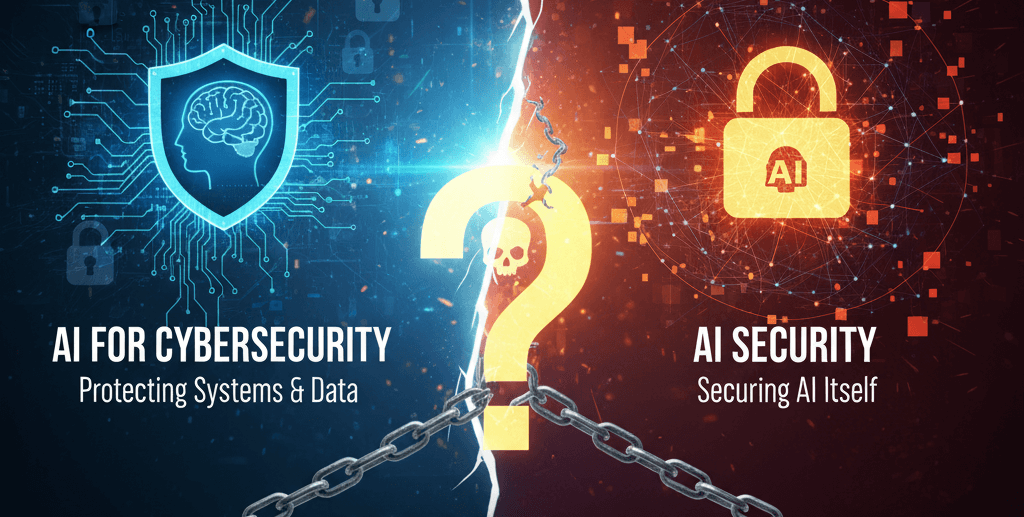 AI FOR CYBERSECURITY - Protecting Systems & Data vs AI SECURITY Securing AI Itself